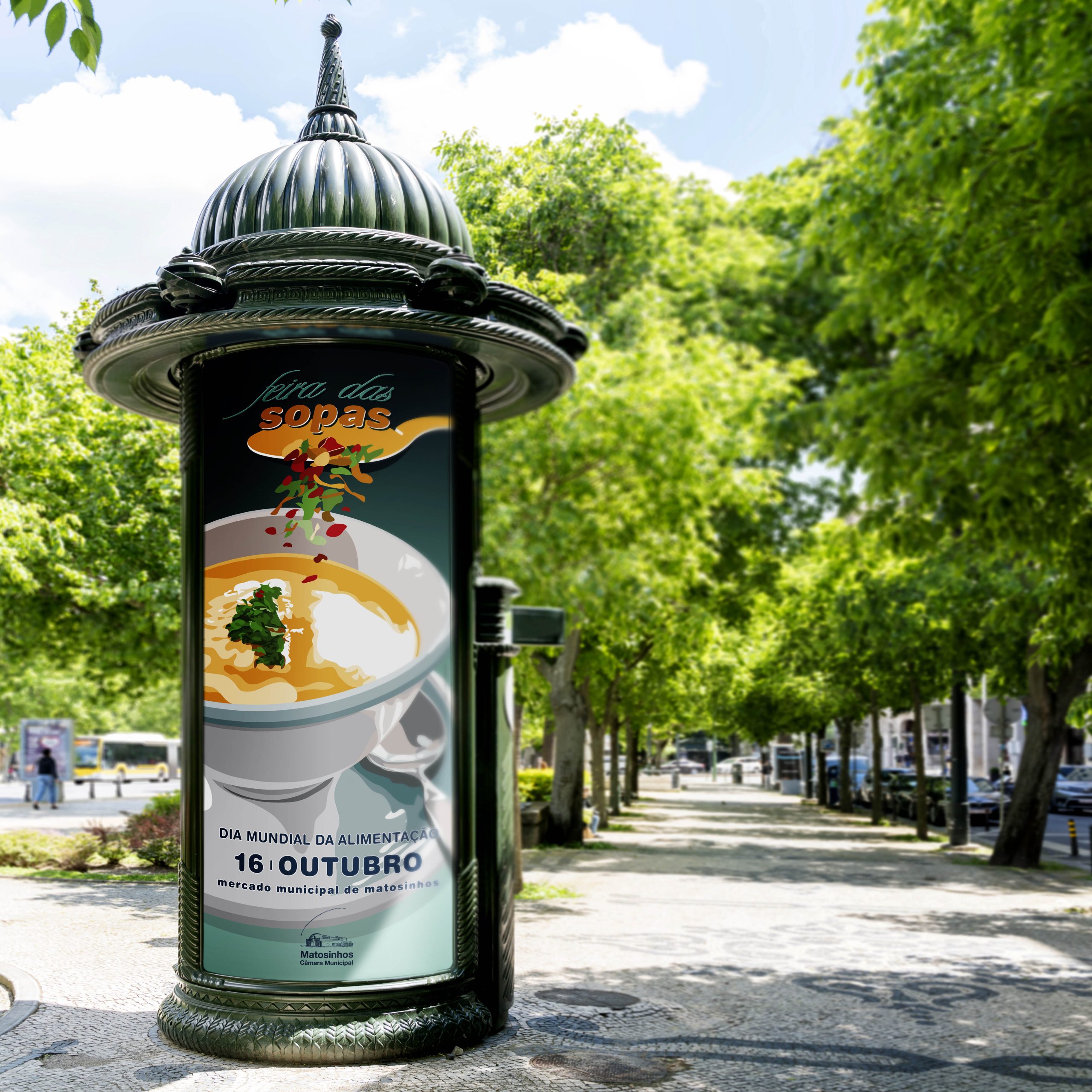 empty billboard in the city – mock up for advertising